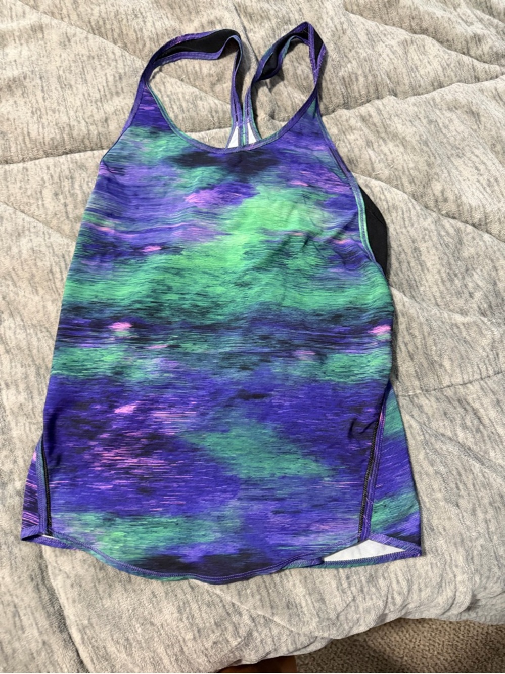 Lululemon Real Quick Swift Ultra Light Singlet In Rio Nights Multi Size 2